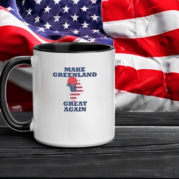 Nice Make Greenland Great Again American Flag Mug