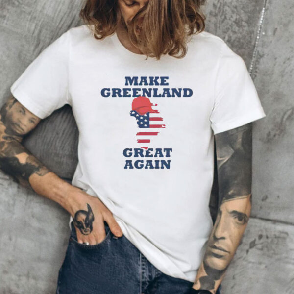 Nice Make Greenland Great Again American Flag T-Shirt