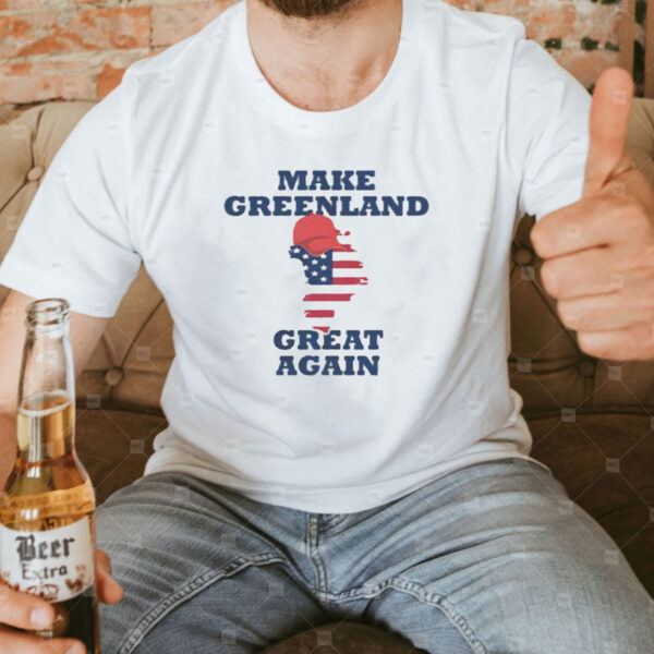 Nice Make Greenland Great Again American Flag T-Shirt