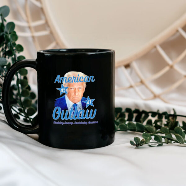 Trump American Outlaw 45 47 Draining Swamp Reclaiming America Mug