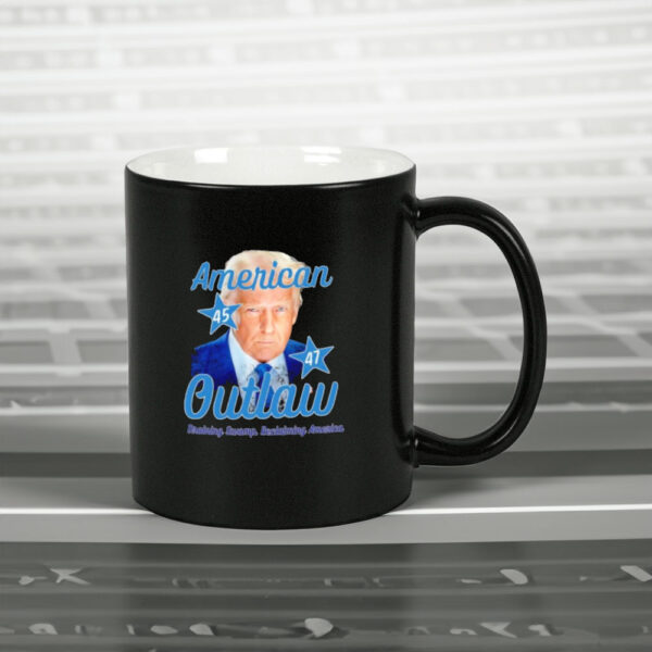 Trump American Outlaw 45 47 Draining Swamp Reclaiming America Mug