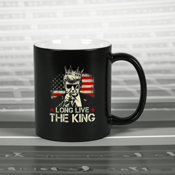 Vintage Trump Long Live The King American Patriotic Retro Mug