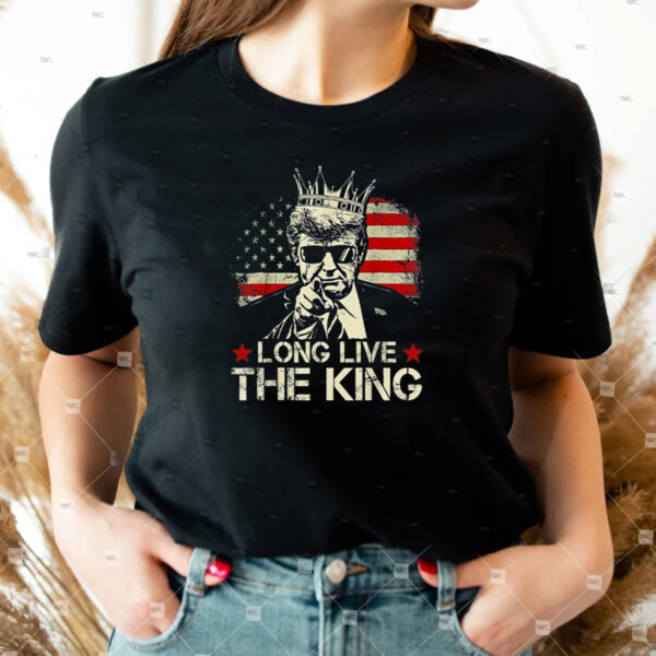 Vintage Trump Long Live The King American Patriotic Retro T-Shirt